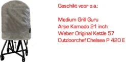 COVER UP HOC Diamond Bbq Hoes Rond - 70x80 Cm - Waterdicht Met Stormbanden En Trekkoord - Geschikt Voor O.a. Kamado, Big Green Egg, Grill Guru, The Bastard, Patton,Weber 14 COVER UP HOC Diamond Bbq Hoes Rond - 70x80 Cm - Waterdicht Met Stormbanden En Trekkoord - Geschikt Voor O.a. Kamado, Big Green Egg, Grill Guru, The Bastard, Patton,Weber -Merkloos Verkoopwinkel 1200x586