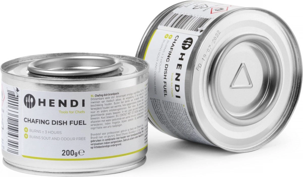 Hendi Brandpasta Voor Chafing Dish - Brandgel 200g - ( 24 Stuks ) 4 Hendi Brandpasta Voor Chafing Dish - Brandgel 200g - ( 24 Stuks ) - Afbeelding 2