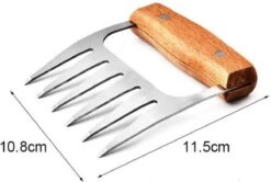 GrillX Luxe Vleesklauwen - Houten Handvat - RVS Meat Claws - Vleesshredder - Pulled Pork, Chicken - BBQ Accesoires -Merkloos Verkoopwinkel 1200x806 1