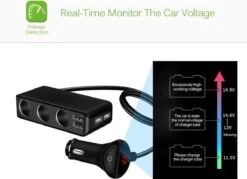 WiseGoods - Premium Auto Sigarettenaansteker Splitter - 4 Poorten USB - Autolader USB - Autolader Splitter - 12V Splitter -Merkloos Verkoopwinkel 1200x870