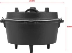 Dutch Oven Enkhuizen Met Deksel Gietijzer Zwart 4,2 L -Merkloos Verkoopwinkel 1200x877 1