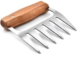 GrillX Luxe Vleesklauwen - Houten Handvat - RVS Meat Claws - Vleesshredder - Pulled Pork, Chicken - BBQ Accesoires -Merkloos Verkoopwinkel 1200x992 1