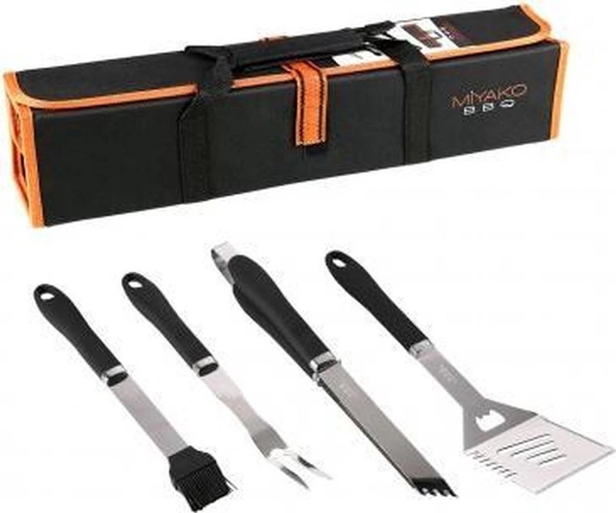 Miyako Luxe Barbecueset - 5 Delig Voor De BBQ 5 Miyako Luxe Barbecueset - 5 Delig Voor De BBQ - Afbeelding 3