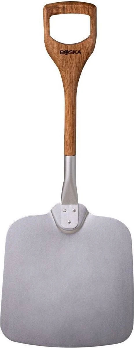 Boska Pizzaschep Barbecue - Kort Handvat - Stabiel - Aluminium - Eikenhout - BBQ Accessoires 3 Boska Pizzaschep Barbecue - Kort Handvat - Stabiel - Aluminium - Eikenhout - BBQ Accessoires