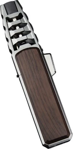 Merkloos Turbo Jetflame Aansteker - Gasbrander - Vuurwerk Torch - Crème Brûlée Brander - BBQ En Sigaren Aansteker - Windproof - Walnoothout Met Grijze Metalen Behuizing -Merkloos Verkoopwinkel 588x1200 1