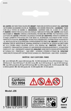 BIC J26 Maxi Vuursteen Flint Aanstekers - Diverse Kleuren - Pak Van 5 Gasaanstekers - Kindveilig -Merkloos Verkoopwinkel 770x1200