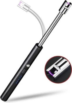 Dailygoods® Elektrische Aansteker - Plasma Aansteker - Oplaadbaar - Gift Set - Zwart -Merkloos Verkoopwinkel 849x1200