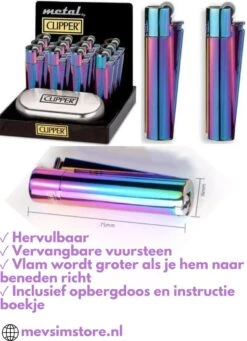 Metalen Clipper Aansteker - Vuursteenaansteker Icy -Merkloos Verkoopwinkel 870x1200 1
