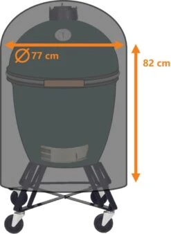 Luxe Waterdichte Ronde BBQ Hoes - 84 Cm X 77 Cm - Barbecue Beschermhoes - BBQ Accessoires - Geschikt Voor O.a. Kamado, Big Green Egg, Grill Guru, The Bastard, Patton, Weber -Merkloos Verkoopwinkel 878x1200 1