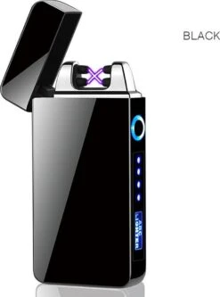 Merkloos Cuberna Elektrische Plasma USB Aansteker Met Batterij Indicator Ice Black - Wind En Storm Bestendig - Geschikt Voor Kaarsen, Vuurwerk, Sigaretten En BBQ -Merkloos Verkoopwinkel 891x1200
