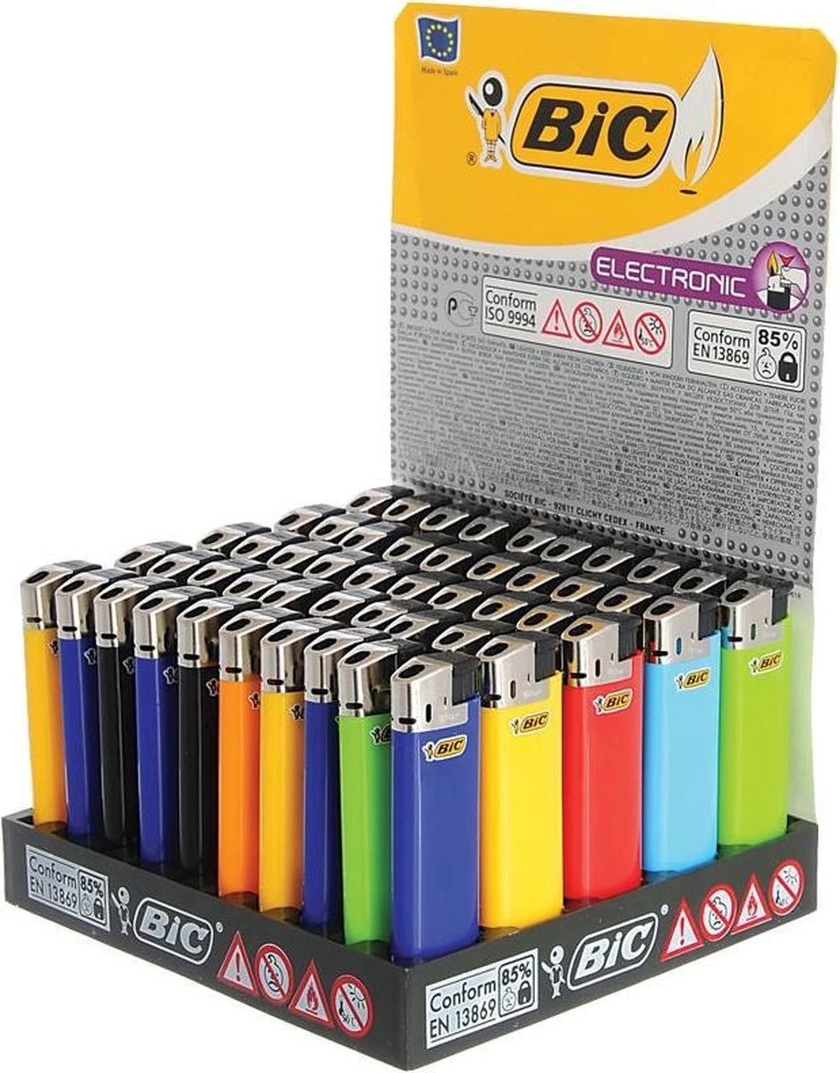 BIC Maxi Elektronische Aanstekers Display (50 Stuks) 3 BIC Maxi Elektronische Aanstekers Display (50 Stuks)