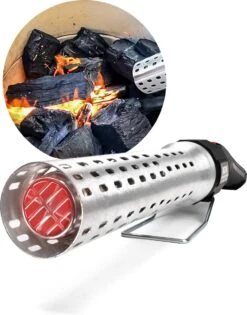 DistinQ BBQ Lighter Aansteker - Elektrische Barbecue Looftlighter Houtskool Starter Voor Barbecue, Grill En Open Haard - 2000 Watt