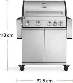 Burnhard Gas BBQ Big FRED Deluxe - 4 Branders - Incl. Keramische Infraroodbrander & Afdekhoes - Deluxe 26 Burnhard Gas BBQ Big FRED Deluxe - 4 Branders - Incl. Keramische Infraroodbrander & Afdekhoes - Deluxe -Merkloos Verkoopwinkel 1061x1200