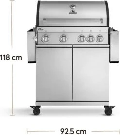 Burnhard Gas BBQ Big FRED Deluxe - 4 Branders - Incl. Keramische Infraroodbrander & Afdekhoes - Deluxe 40 Burnhard Gas BBQ Big FRED Deluxe - 4 Branders - Incl. Keramische Infraroodbrander & Afdekhoes - Deluxe -Merkloos Verkoopwinkel 1063x1200 1