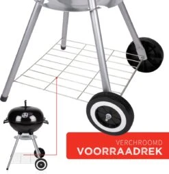 BBQ Collection Houtskoolbarbecue - Kogelbarbecue 45 X 60 Centimeter - Ronde Barbecue - Barbecue Op Wielen - Zwart - Metaal -Merkloos Verkoopwinkel 1169x1200