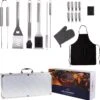 BBQ Accesoires Gereedschapset Koffer Set Tang Borstel Schort Barbecue Dagdeals - Chef Cook BBQ Accessoires Set -Merkloos Verkoopwinkel 1183x1200