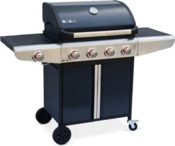 Voorkant 15 Alice's Garden Gas BBQ Bazin 4 - 5 Branders - Antraciet - Grilloppervlak 64,6x39,3cm