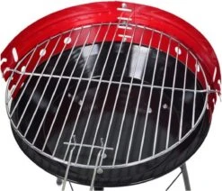 Houtskoolbarbecue Ø33 Cm | Verstelbare Grill BBQ | Halfopen | Zwart / Rood -Merkloos Verkoopwinkel 1200x1028