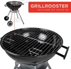 BBQ Collection Houtskoolbarbecue - Kogelbarbecue 45 X 60 Centimeter - Ronde Barbecue - Barbecue Op Wielen - Zwart - Metaal -Merkloos Verkoopwinkel 1200x1174 1