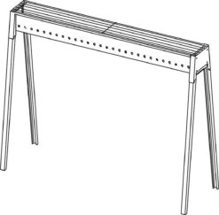 Spiedini Saté-bbq Bali 80 - Saté Houtskoolbarbecue Met Horizontaal Rooster - 80 Cm Lang, 11 Cm Breed - Materiaal: Gealuminiseerd Ijzer -Merkloos Verkoopwinkel 1200x1179