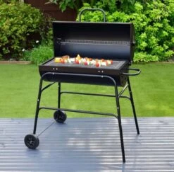 BBQ XL Houtskoolbarbecue - Cilindervorm - Grilloppervlak (LxB) 71 X 35 Cm - Zwart -Merkloos Verkoopwinkel 1200x1182