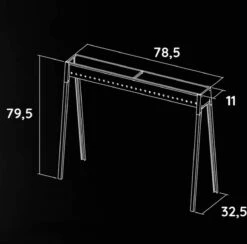Spiedini Saté-bbq Bali 80 - Saté Houtskoolbarbecue Met Horizontaal Rooster - 80 Cm Lang, 11 Cm Breed - Materiaal: Gealuminiseerd Ijzer -Merkloos Verkoopwinkel 1200x1185