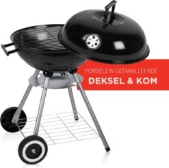 BBQ Collection Houtskoolbarbecue - Kogelbarbecue 45 X 60 Centimeter - Ronde Barbecue - Barbecue Op Wielen - Zwart - Metaal -Merkloos Verkoopwinkel 1200x1191 1