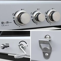 Alice's Garden Houtskool Barbecue - Grilloppervlak (LxB) 41 X 44 Cm - Gas En Houtskool - 3 Branders - Marsac Zwart -Merkloos Verkoopwinkel 1200x1200 140