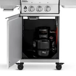 Burnhard Gas BBQ FRED JR. Deluxe - 2 Branders - Incl. Keramische Infraroodbrander & Afdekhoes - Deluxe -Merkloos Verkoopwinkel 1200x1200 144