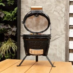 BluMill Kamado BBQ Egg - Kamado 13 Inch - Incl. Vlees Thermometer - Houtskoolbarbecues - Zwart - Ø 27cm -Merkloos Verkoopwinkel 1200x1200 24
