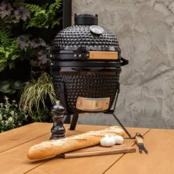 BluMill Kamado BBQ Egg - Kamado 13 Inch - Incl. Vlees Thermometer - Houtskoolbarbecues - Zwart - Ø 27cm -Merkloos Verkoopwinkel 1200x1200 29