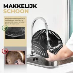 Ozocozy BBQ-ONE Houtskool Tafelbarbecue - Ø30 Cm- Zwart - Incl. Draagtas, Siliconen Bakkwast En RVS-Barbecuetang -Merkloos Verkoopwinkel 1200x1200 34