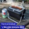 Mikamax Draagbare Mini BBQ - Barbecue - 's Werelds Kleinste Barbecue - Past In Je Broekzak - 18 × 6 × 15,5 Cm - 714 Gram - Mat Zwart -Merkloos Verkoopwinkel 1200x1200 41
