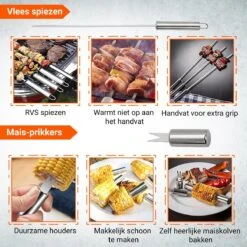 BBQ Accesoires Gereedschapset Koffer Set Tang Borstel Schort Barbecue Dagdeals - Chef Cook BBQ Accessoires Set -Merkloos Verkoopwinkel 1200x1200 72