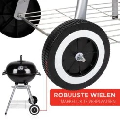 BBQ Collection Houtskoolbarbecue - Kogelbarbecue 45 X 60 Centimeter - Ronde Barbecue - Barbecue Op Wielen - Zwart - Metaal -Merkloos Verkoopwinkel 1200x1200 97