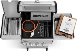 Burnhard Gas BBQ FRED JR. Deluxe - 2 Branders - Incl. Keramische Infraroodbrander & Afdekhoes - Deluxe -Merkloos Verkoopwinkel 1200x797 2