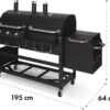 Klarstein Kingsville Double Barbecue - Houtskool- En Gasbarbecue - Smoker BBQ - Inclusief Deksels En Thermometer - Met 2 Roosters - Zwart 2 Klarstein Kingsville Double Barbecue - Houtskool- En Gasbarbecue - Smoker BBQ - Inclusief Deksels En Thermometer - Met 2 Roosters - Zwart -Merkloos Verkoopwinkel 1200x870 1