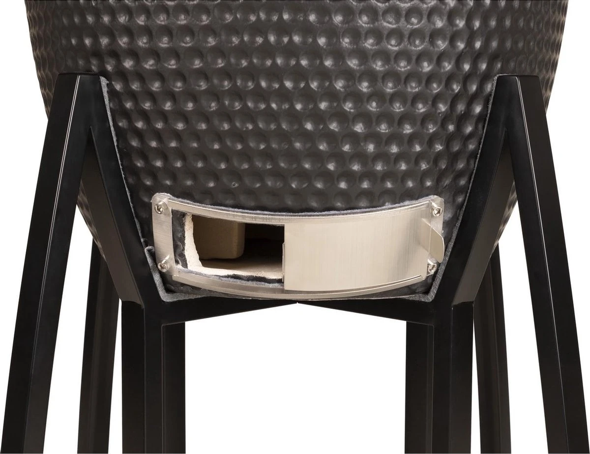 Patton - Kamado 21" - Premium Black - Keramische Barbecue - Incl. Bluetooth Kerntemperatuurmeter - LED Verlichting - Large - Compleet - Zwart 11 Patton - Kamado 21" - Premium Black - Keramische Barbecue - Incl. Bluetooth Kerntemperatuurmeter - LED Verlichting - Large - Compleet - Zwart - Afbeelding 9