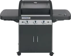 Voorkant 9 Campingaz 3 Series Classic LS Gasbarbecue - 3 Branders - Zwart - BBQ
